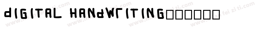 Digital Handwriting字体转换